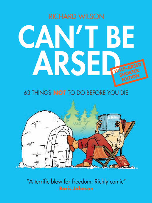 Cover image for Can't Be Arsed